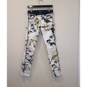 Vintage Roberto Cavalli Bird Print Denim Jeans Pants Size Italy 38  (0/2)